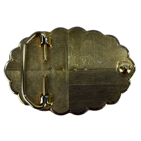 Vintage Belt Buckle Faux Stone Decorative Design with Faux Looking Stone - Picture 2 of 2